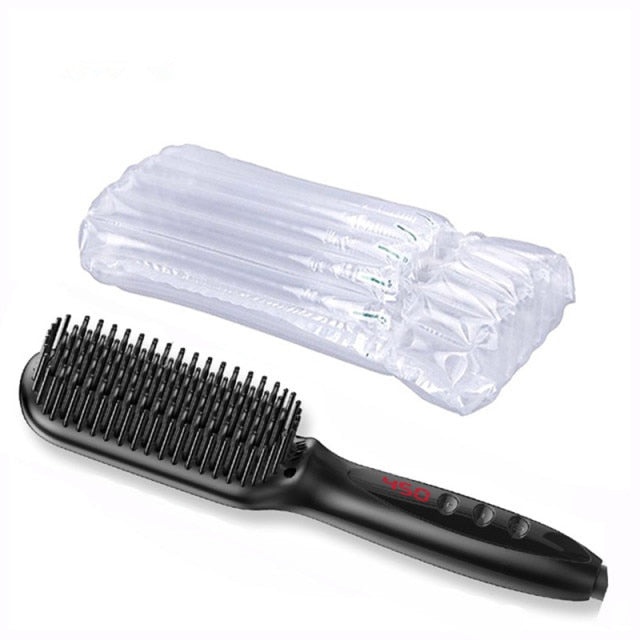 Multifunctional Beard and Hair Straightener Brush - TRNDSETR