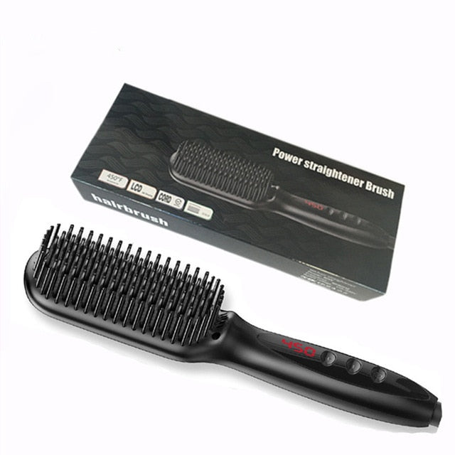 Multifunctional Beard and Hair Straightener Brush - TRNDSETR