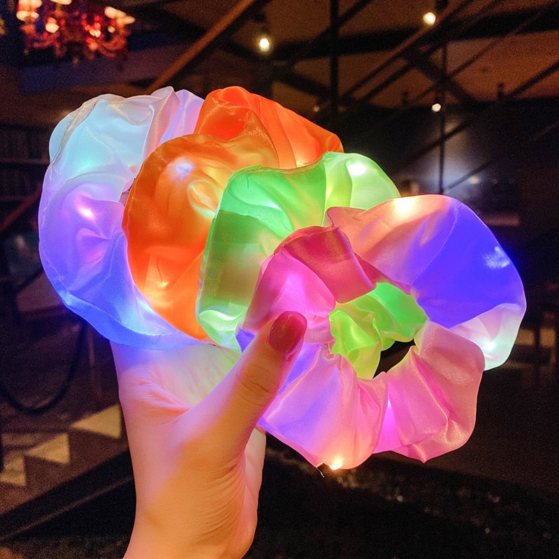 LED Glow Hair Scrunchie - TRNDSETR