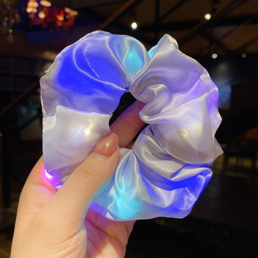 LED Glow Hair Scrunchie - TRNDSETR