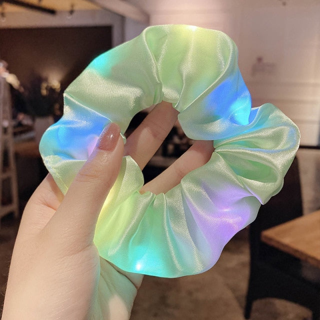 LED Glow Hair Scrunchie - TRNDSETR