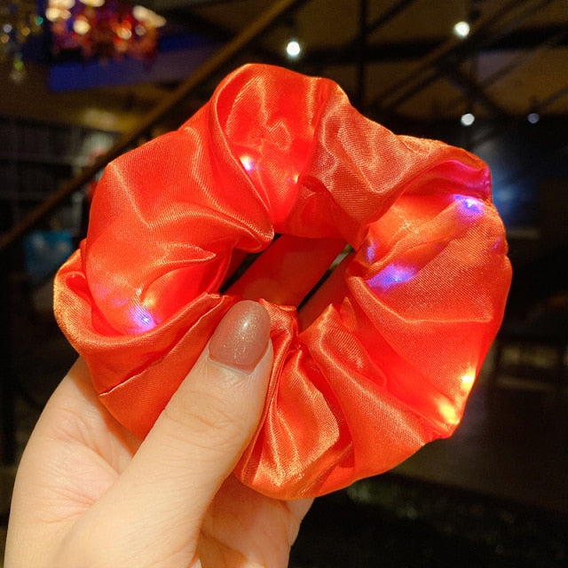 LED Glow Hair Scrunchie - TRNDSETR