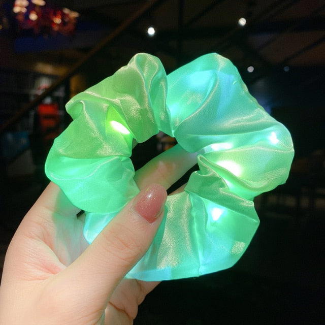 LED Glow Hair Scrunchie - TRNDSETR