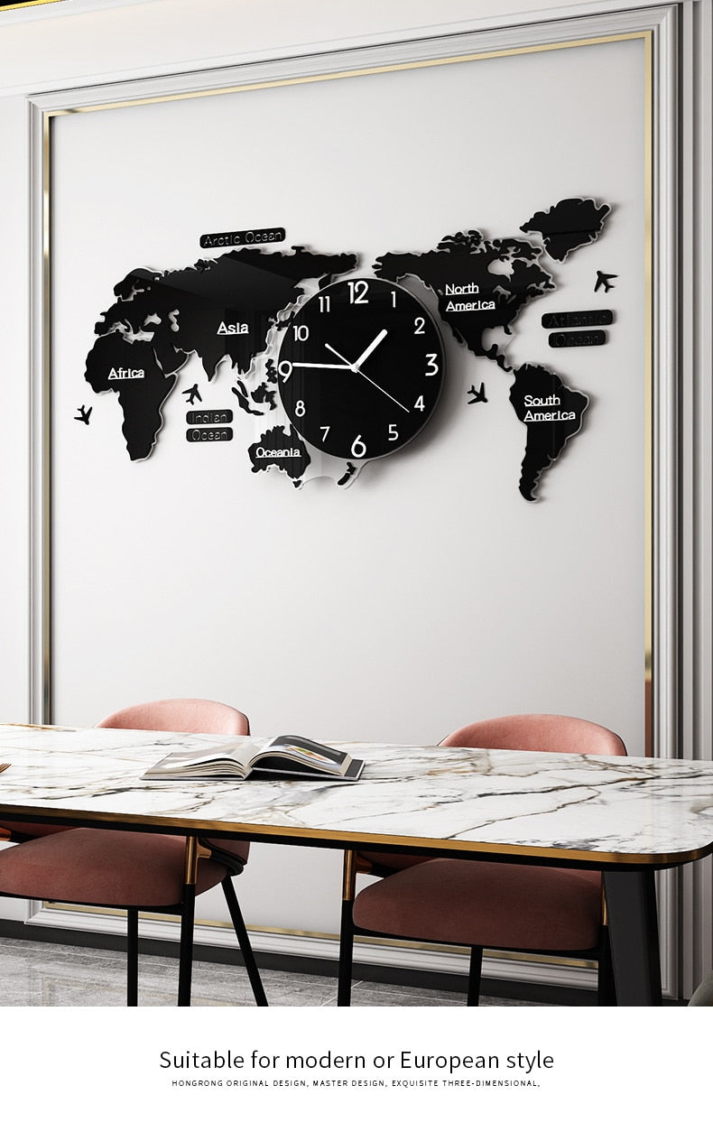 Art Map Minimalist Wall Clock - TRNDSETR