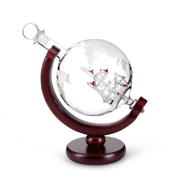 Globe Decanter With Ship - TRNDSETR