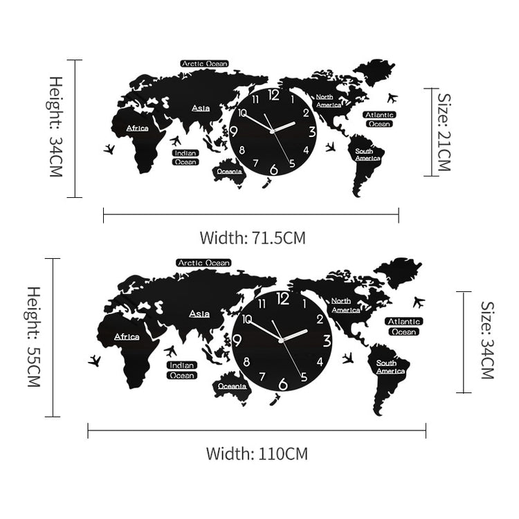 Art Map Minimalist Wall Clock - TRNDSETR