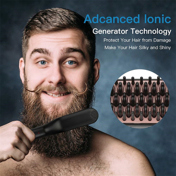 Multifunctional Beard and Hair Straightener Brush - TRNDSETR