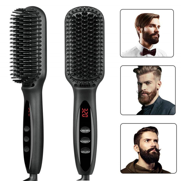 Multifunctional Beard and Hair Straightener Brush - TRNDSETR