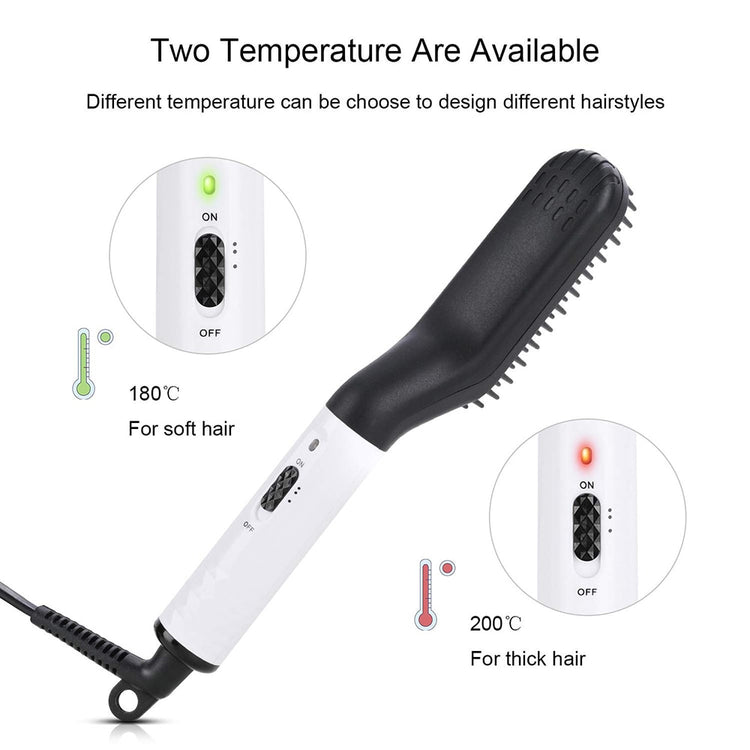 Multifunctional Beard and Hair Straightener Brush - TRNDSETR