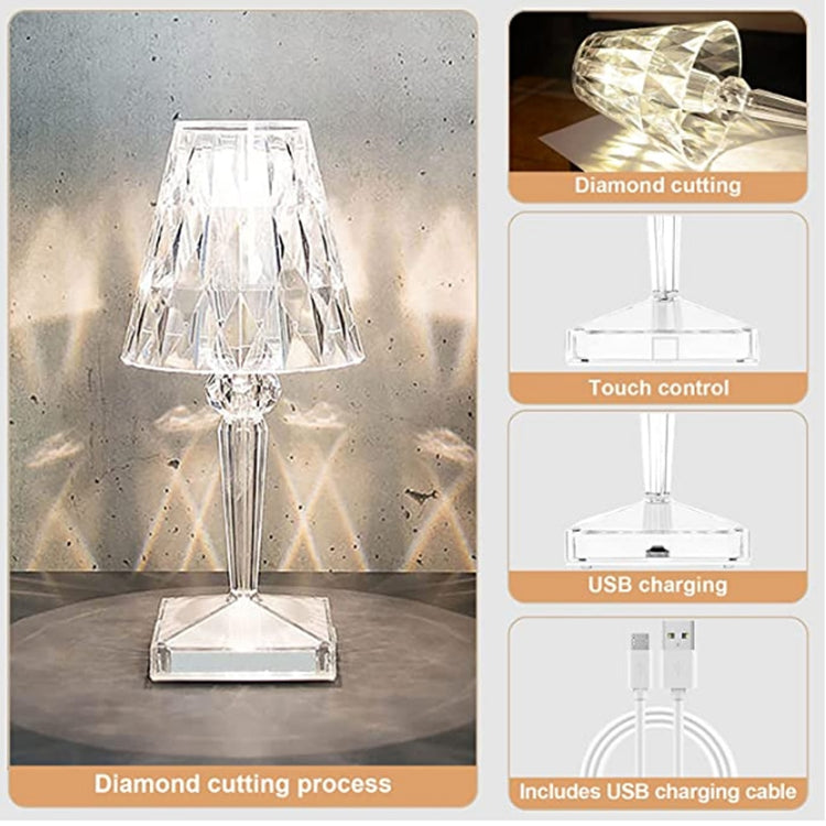 Crystal Diamond Table Lamp - TRNDSETR