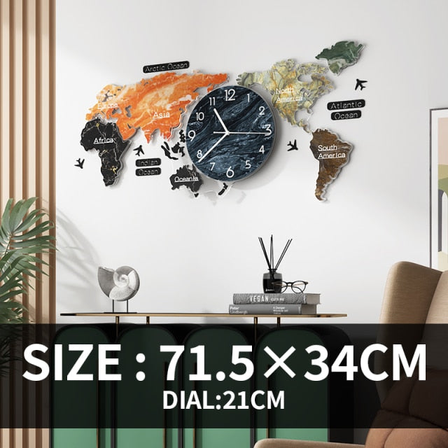 Art Map Minimalist Wall Clock - TRNDSETR